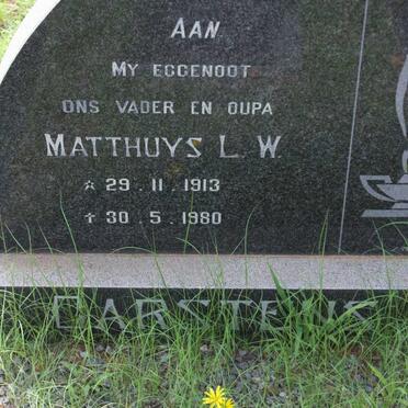 CARSTENS Matthuys L.W. 1913-1980