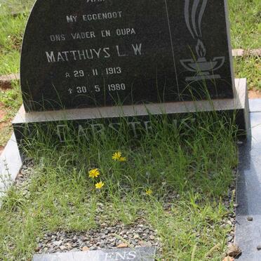 CARSTENS Matthuys L.W. 1913-1980 &amp; Catharina Glodina Jacoba 1921-1999