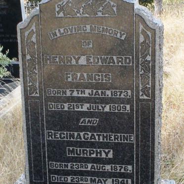 FRANCIS Henry Edward 1873-1909 :: MURPHY Regina Catherine 1876-1941