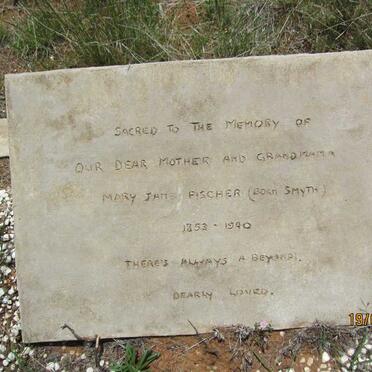 FISCHER Mary Jane nee SMYTH 1853-1940