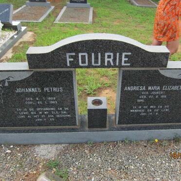 FOURIE Johannes Petrus 1909-1983