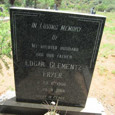 FRYER Edgar Clementz 1906-1986