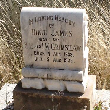 GRIMSHAW Hugh James 1933-1933