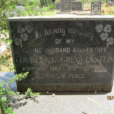 GREYVENSTEIN Lourens C. 1923-1967
