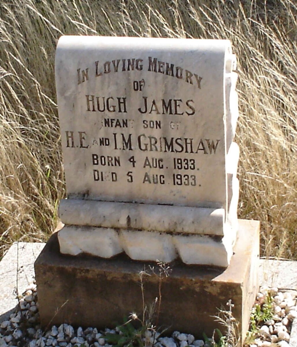 GRIMSHAW Hugh James 1933-1933
