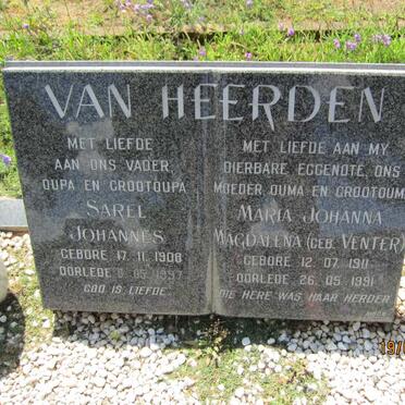 HEERDEN Sarel Johannes, van 1908-1997 &amp; Maria Johanna Magdalena VENTER 1911-1991