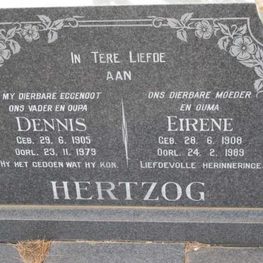 HERTZOG Dennis 1905-1979 &amp; Eirene 1908-1989