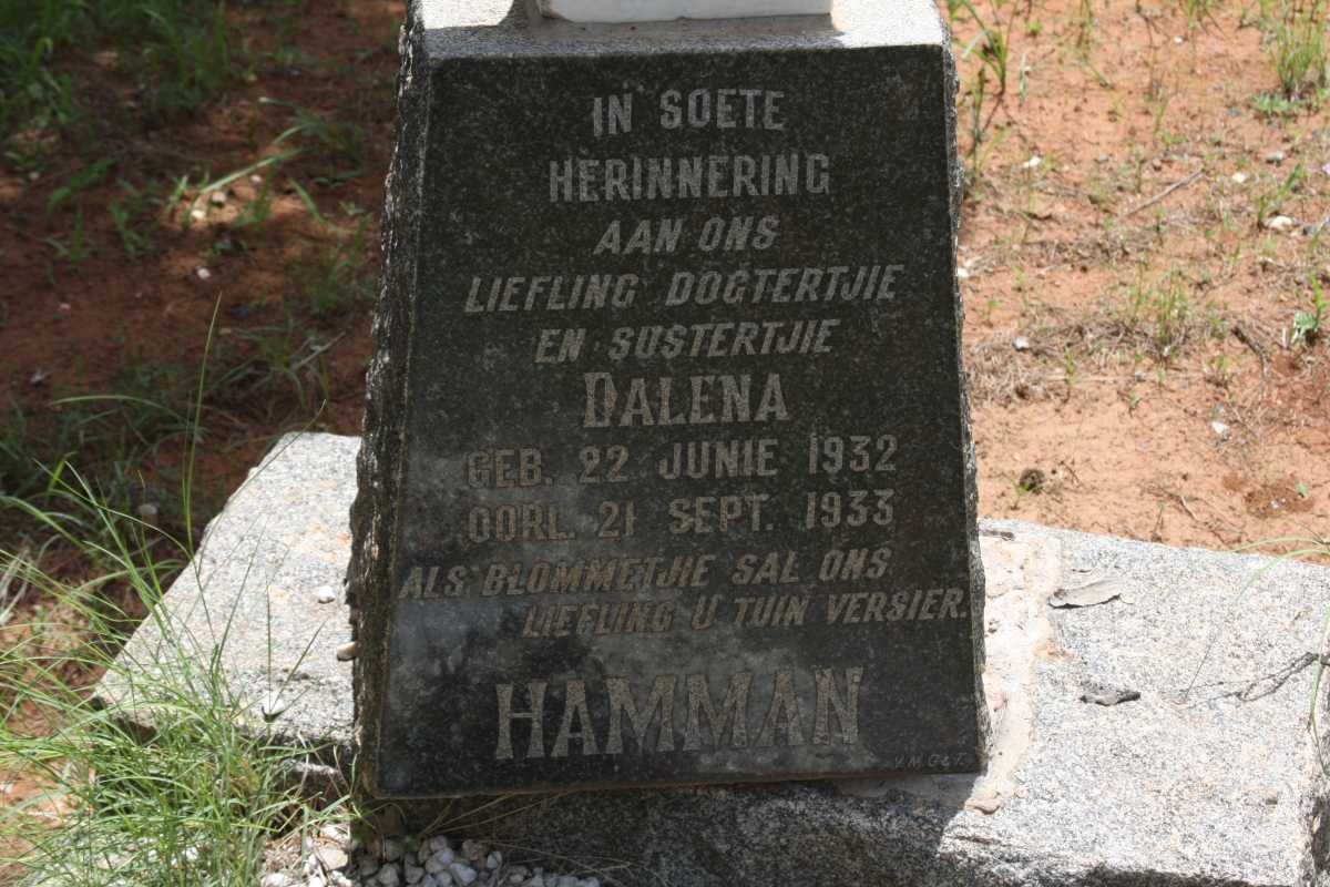 HAMMAN Dalena 1932-1933