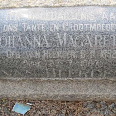 HEERDEN Johanna Magaretha, van 1892-1967