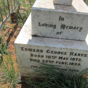 HARVEY Edward George 1875-1895