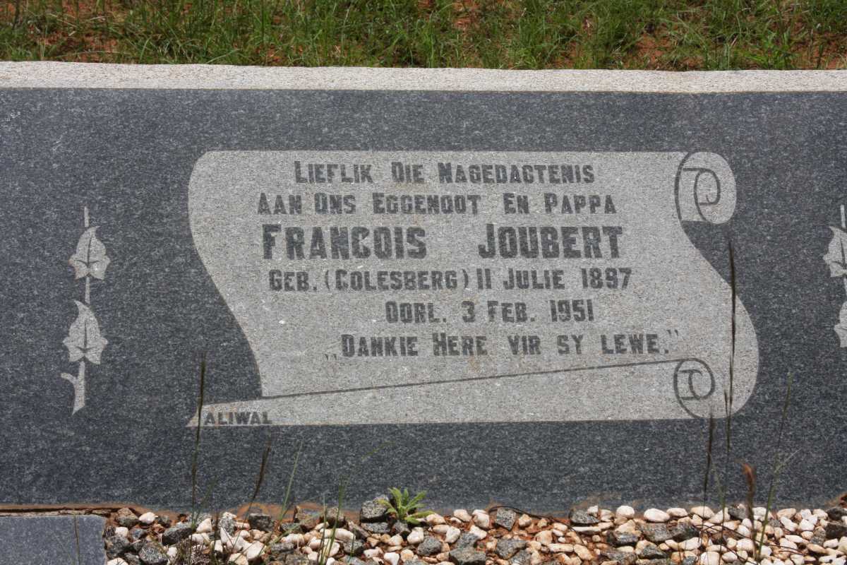 JOUBERT Francois 1897-1951