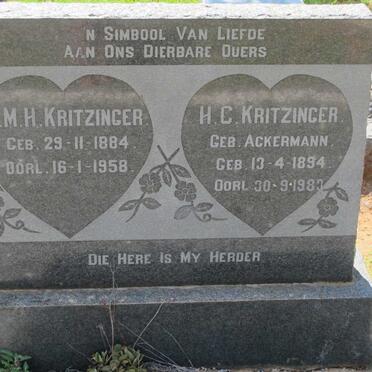KRITZINGER M.M.H. 1884-1958 &amp; H.C. ACKERMANN 1894-1980