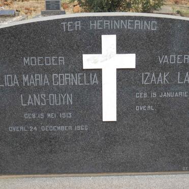 LANS Izaak 1907- &amp; Alida Maria Cornelia OUYN 1913-1966