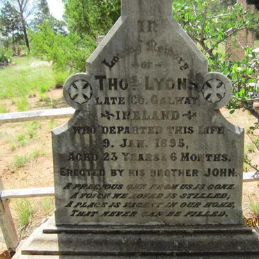 LYONS Thomas -1895