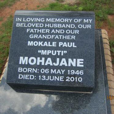 MOHAJANE Mokale Paul 1946-2010