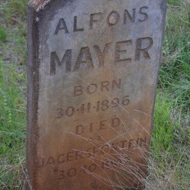 MAYER Alfons 1896-1942