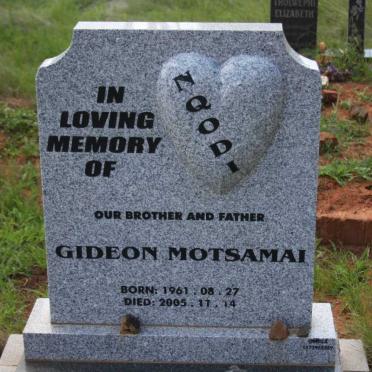 NQODI Gideon Motsamai 1961-2005