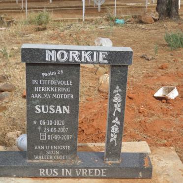 NORKIE Susan 1920-2007