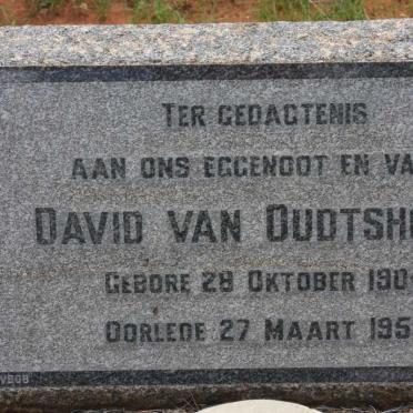 OUDTSHOORN David, van 1904-1950