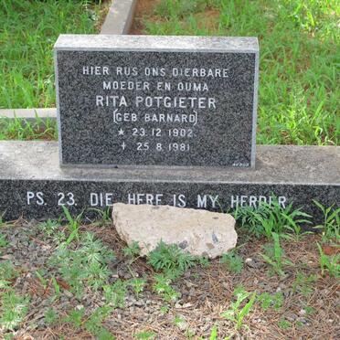 POTGIETER Rita nee BARNARD 1902-1981