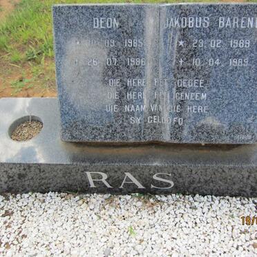 RAS Deon 1985-1986 :: RAS Jakobus Barend 1989-1989