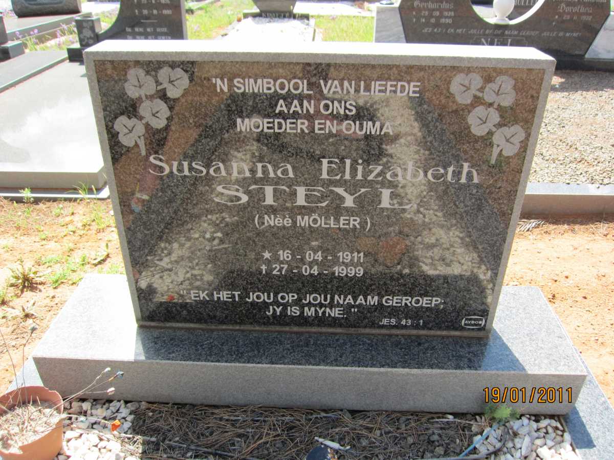 STEYL Susanna Elizabeth nee MOLLER 1911-1999
