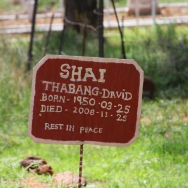 SHAI Thabang David 1950-2008
