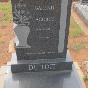TOIT Barend Jacobus, du 1908-1975