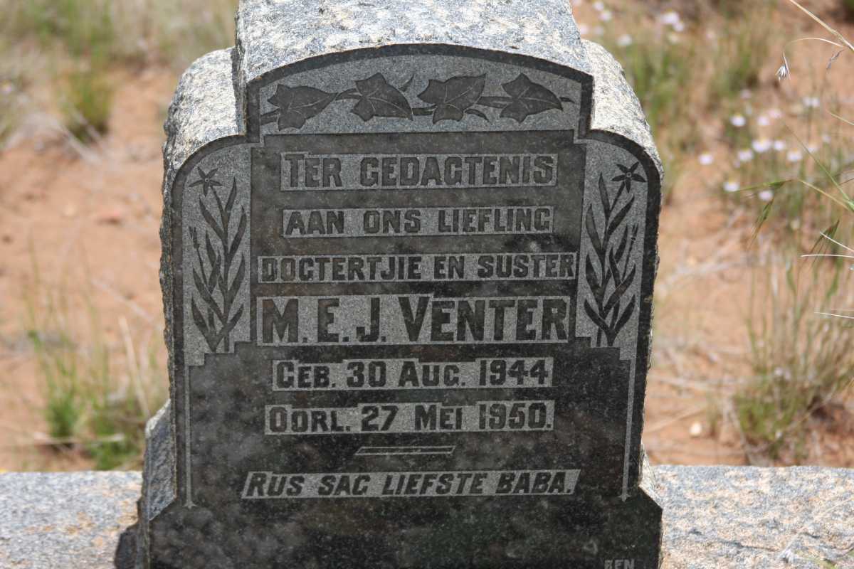 VENTER M.E.J. 1944-1950