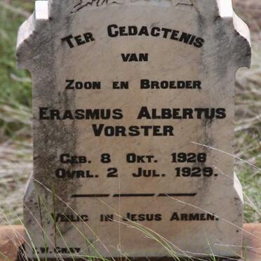 VORSTER Erasmus Albertus 1928-1929