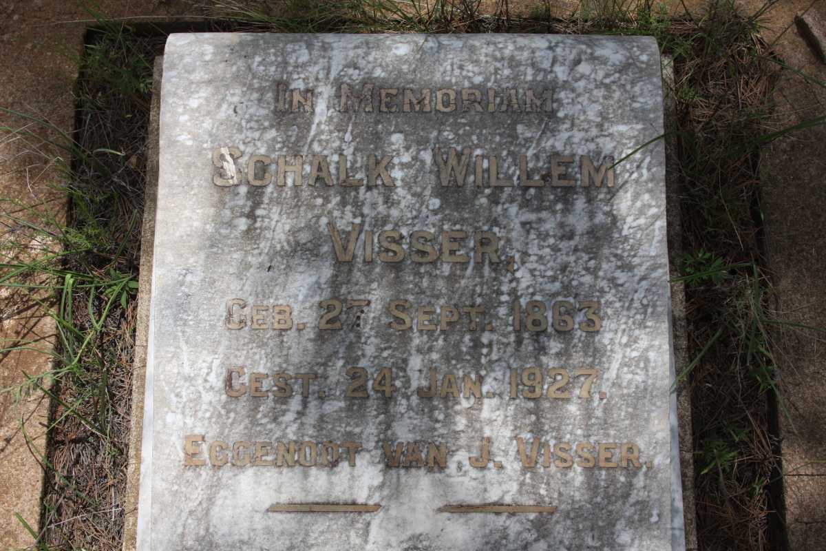 VISSER Schalk Willem 1863-1927