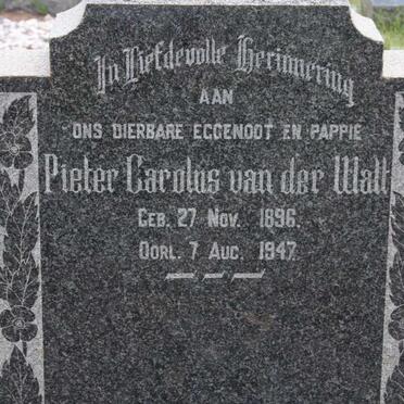 WALT Pieter Carolus, v.d. 1896-1947