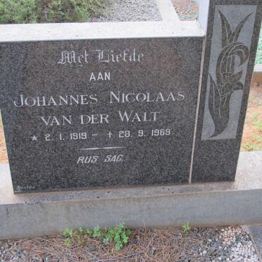 WALT Johannes Nicolaas, van der 1919-1969