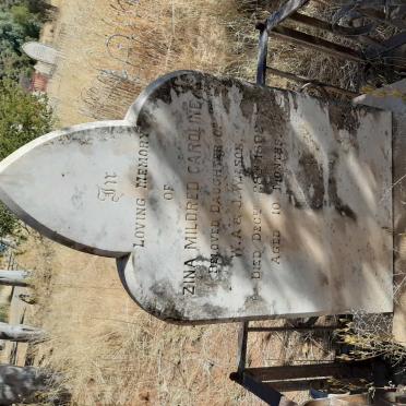 WILSON Zina Mildred Caroline -1892