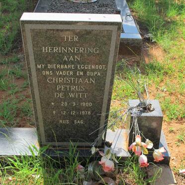 WITT Christiaan Petrus, de 1900-1978
