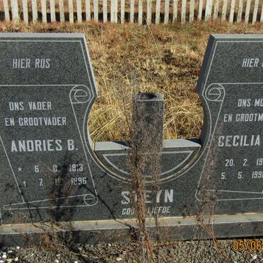 STEYN Andries B. 1913-1996 &amp; Cecilia H. 1914-1991