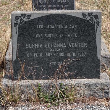 VENTER Sophia Johanna nee SWART 1903-1967