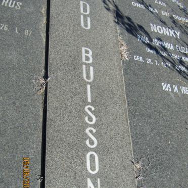 BUISSON Johannes Petrus, du 1932-1987 &amp; Rina Johanna Elizabeth VAN SCHALKWYK 1931-2017