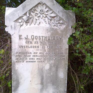 OOSTHUIZEN E.J. 1886-1911