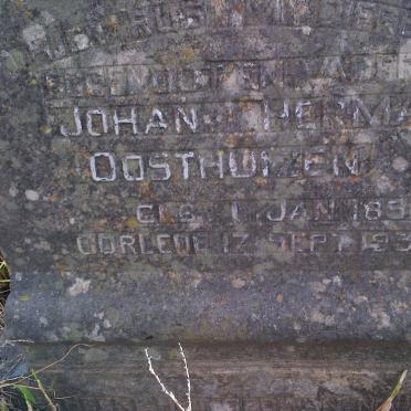 OOSTHUIZEN Johan Herman 18?1-1935