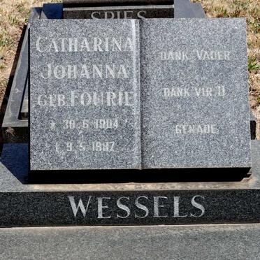 WESSELS Catharina Johanna nee FOURIE 1904-1987