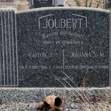 JOUBERT Gideon J. 1899-1963 &amp; Johanna S.M. 1904-1960