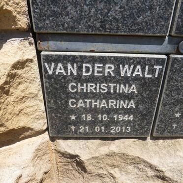 WALT Christina Catharina, van der 1944-2013