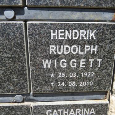 WIGGETT Hendrik Rudolph 1922-2010