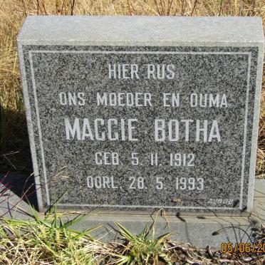 BOTHA Maggie 1912-1993