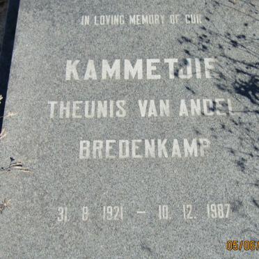 BREDENKAMP Theunis Van Andel 1921-1987