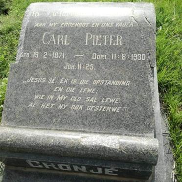 CRONJE Carl Pieter 1871-1930