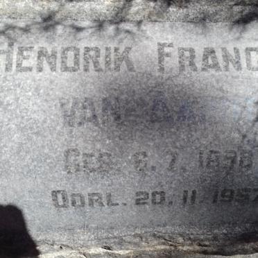 AARDT Hendrik Francois, van 1898-1957