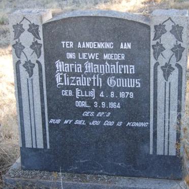 GOUWS Maria Magdalena Elizabeth nee ELLIS 1879-1964