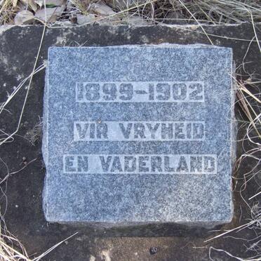 06. Gedenksteen aangebring as grafsteen op al die ongemerkte grafte